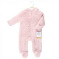 thumbnail image 2 of Hudson Baby Faux Shearling Bunting 1pk, Light Pink, 0-3 Months, 2 of 2