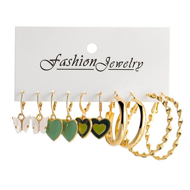 Bonitos pendientes acrílicos de 17KM, conjunto para mujeres y niñas, pendientes de gota de resina de colores dulces a la moda, conjunto de pendientes, joyería de fiesta Tan Jianjun unisex