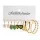 thumbnail image 1 of Bonitos pendientes acrílicos de 17KM, conjunto para mujeres y niñas, pendientes de gota de resina de colores dulces a la moda, conjunto de pendientes, joyería de fiesta Tan Jianjun unisex, 1 of 2
