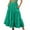 Green, variant on Nmnitkp Skirts for Women Versatile Match Skirt Boho Elastic Waisted Drawstring Swing Ruched 3 Tiered Maxi Skirt with Pockets & Fashionable Trends Long Skirts for Women