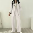 thumbnail image 3 of Wowcloth Women's Fashionable Elegant Business Suit with Lapel Jacket and Pants Set, 3 of 6