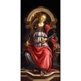 thumbnail image 2 of Sandro Botticelli 14x24 Black Ornate Framed Double Matted Museum Art Print Titled: Fortitude (1470), 2 of 5