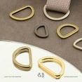 thumbnail image 3 of CRAFTME STUDIO 5/8 Inch Flat Metal D-Ring Findings for Bag, Belt and Strap Webbing Craft, 10 Pack PTDF (Silver), 3 of 7