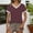 Red, variant on Tops for Women Trendy Casual V-Neck Short Sleeve T-Shirts Summer Relaxed Fit Workout Pullover Blouses Outfits Y2k Clothes