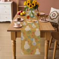 thumbnail image 2 of Yellow Gourd Table Runner 72 Inches, Spring Floral Farmhouse Botanical Bed Runner Dresser Scarves Tabletop for Indoor Outdoor Parties/Ceremony/Banquet, 18" x 72", 2 of 9