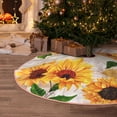 thumbnail image 5 of Sikiie Sunflower 5 Nativity Christmas Tree Skirt, Jesus Christian Winter Holiday Tree Mat Decoration(30-48IN)48", 5 of 6