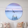 thumbnail image 2 of Designart 'ciel Violet Vif' Horloge Murale Moderne, 2 of 6