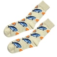 thumbnail image 1 of Calcetines estampados Yinane Medias de Informales Patrones de Calcetería Beige Azul Negro Gris, 1 of 7