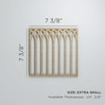thumbnail image 2 of Ekena Millwork 7 3/8"W x 7 3/8"H x 1/4"T Extra Small Cedar Park Decorative Fretwork Wood Wall Panels, Cherry, 2 of 13