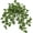 Green Style#2, variant on Plants Indoor Fake Potted Silk Plants Faux Watermelon Peperomia Draping Plant for Home Office Bathroom Shelf Cabinet Tabletop Decoration(Green - 1 Pack)