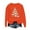 Orange, variant on Cmfcve Women's Cute Xmas Sweatshirt Plus Size Christmas Tree Print Pullover Long Sleeve Crew Neck Holiday Base Apparel