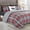 Plaid Burgundy, variant on Elegant Comfort 8-Piece Lodge Plaid Reversible Comforter Set, All-Season Bed in a Bag - Includes Sheet Set with Smart Pockets, Matching Shams & Decorative Pillow, Full/Queen, Burgundy