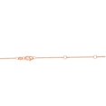 thumbnail image 7 of JewelStop 10K Gold 0.8mm 18in Double Extendable Cable Chain with Diamond Cut/Textured Finish and Spring Ring Clasp (Rose Gold), 7 of 7