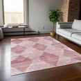 thumbnail image 3 of Addison Rugs Machine Washable Indoor/ Outdoor Modern Diamonds Chantille Rug Merlot - 5' x 7'6", 3 of 5