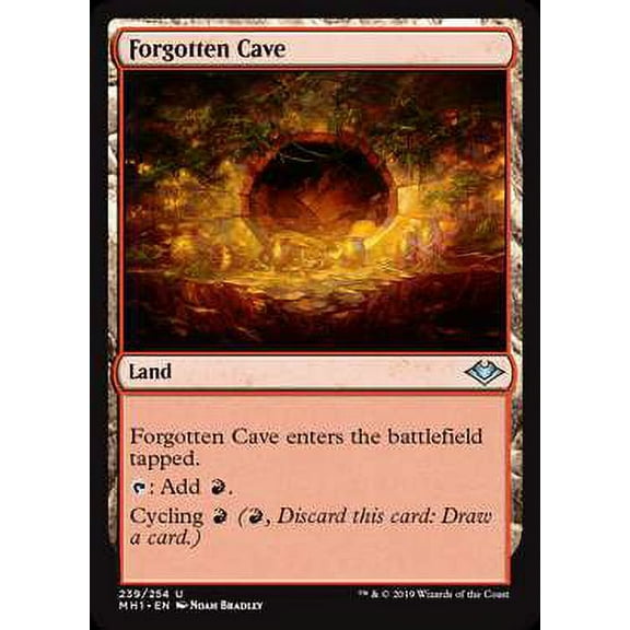 MtG Modern Horizons Uncommon Forgotten Cave (Foil) #239
