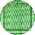 thumbnail image 1 of Ahgly Company Indoor Round Persian Emerald Green Traditional Area Rugs, 7' Round, 1 of 4