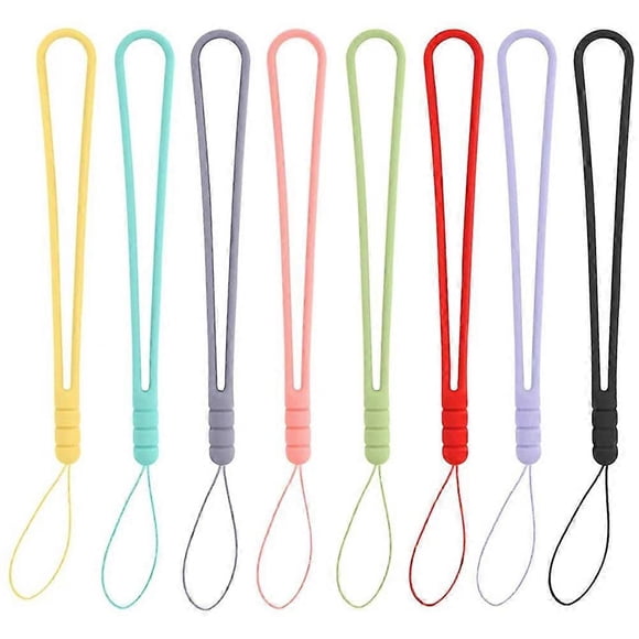 8pcs Anti-lost Cellphone Hanging Rope Silicone Phone Lanyard Phone Accessories