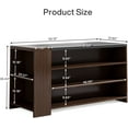 thumbnail image 6 of Tribesigns 55" Kitchen Island with Storage, Farmhouse 5-Tier Stationary Island Table with 5 Shelves, 6 of 7