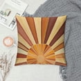 thumbnail image 2 of Orinice Sunburst Art Deco Graphic Decorative Pillow Cover for Home Couch Living Room Bed Sofa 24x24in, 2 of 5