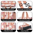 thumbnail image 3 of Teacher Tote Bag,Pink Bichon Frise and Flower Teacher Utility Tote Bag,Large Work Tote Bags for Women with Multiple Pockets,Top Zipper Closure,13.8x10.6x6.7 Inch, 3 of 5