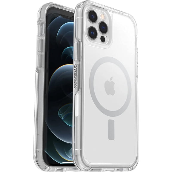 OtterBox Symmetry Clear Series Case with MagSafe for iPhone 12 & iPhone 12 Pro Only - Non-Retail Packaging - Clear