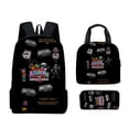 thumbnail image 1 of Study necessity Student 3-piece Backpack, Backpack, Lunch Bag, Pencil Case Set, 1 of 8