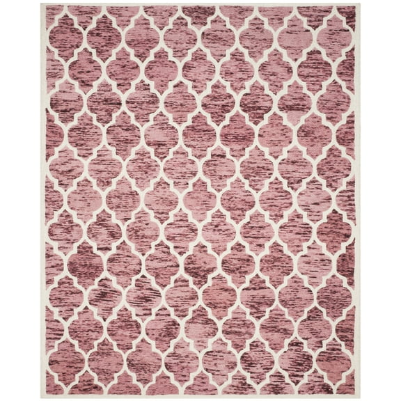 Safavieh Himalaya Carmella Distressed Wool Area Rug, Red/Ivory, 8' x 10'