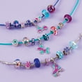 thumbnail image 6 of Make It Real: Halo Charms Bracelets - True Blue - Create 3 Metallic Bracelets, 28 Pieces, All-In-One, DIY Unique Charm & Bead Jewelry Kit, Tweens & Girls, Arts & Crafts, Kids Ages 8+, 6 of 9