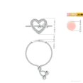 thumbnail image 4 of ANGARA Natural 0.13 Ct. Diamond Fashion Ring in 14K White Gold for Women (Ring Size: 11.5), 4 of 9