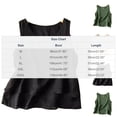 thumbnail image 3 of MORESEC Women Sleeveless Tank Tops Casual Summer Cotton Linen Blouse Round Neck Ruffle Flowy Tunic Beach Vacation Fashion Clothes, Black 3XL, 3 of 3