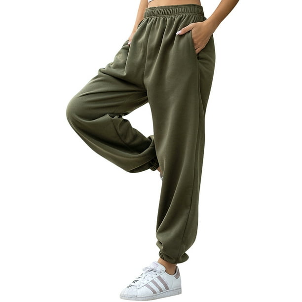 Pantalon jogging fitness femme coton coupe droite avec poche - 500