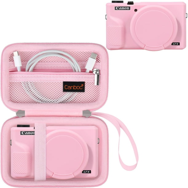 Funda de cámara Canboc para Canon PowerShot G7X Mark III, color rosa