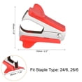 thumbnail image 3 of NAOJIE Staple Remover,Staple Remover Tool,Stapler Remover,Stapler Removers,2PC Staple Lifter Stapler Removal Tool,Practical And Convenient(Red), 3 of 5