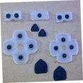 thumbnail image 2 of ELAYARD Pad Conductive Buttons Kit Compatible with Playstation 4 Blue Rubber Replacement, 2 of 2
