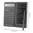 thumbnail image 3 of Calculadora con tableta de escritura LCD borrable de 6 pulgadas, batería solar, doble alimentación, 3 of 8