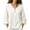 White, variant on Bxsruta Women's V Neck Henley Shirts 3/4 Sleeve Loose Fit Casual Tunic Tops for Daily Wear