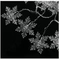 thumbnail image 4 of 11.5ft 96 LED Snowflake Curtain String Lights, 8 Modes Flashing Lights Window Hanging Lights, Waterproof Xmas Fairy Light Outdoor Party Home Decor (White), 4 of 9