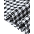 thumbnail image 5 of INSPIRE CHIC Gingham Top for Women's Work Cap Sleeve Vintage Plaid Button Down Shirts XL Black, 5 of 6