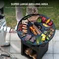 thumbnail image 4 of MASTER COOK 28" Charcoal Grill, Fire Pit and BBQ Combo for Outdoor Cooking Backyard Parties Camping, Round, 4 of 6