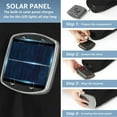 thumbnail image 5 of JUSTLET 9' Outdoor Patio Market Solar Umbrella w/ LED Lights, Black, 5 of 10