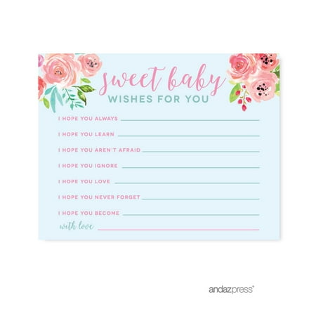 Baby Shower Pink Roses English Tea Party Wishes For Baby Cards