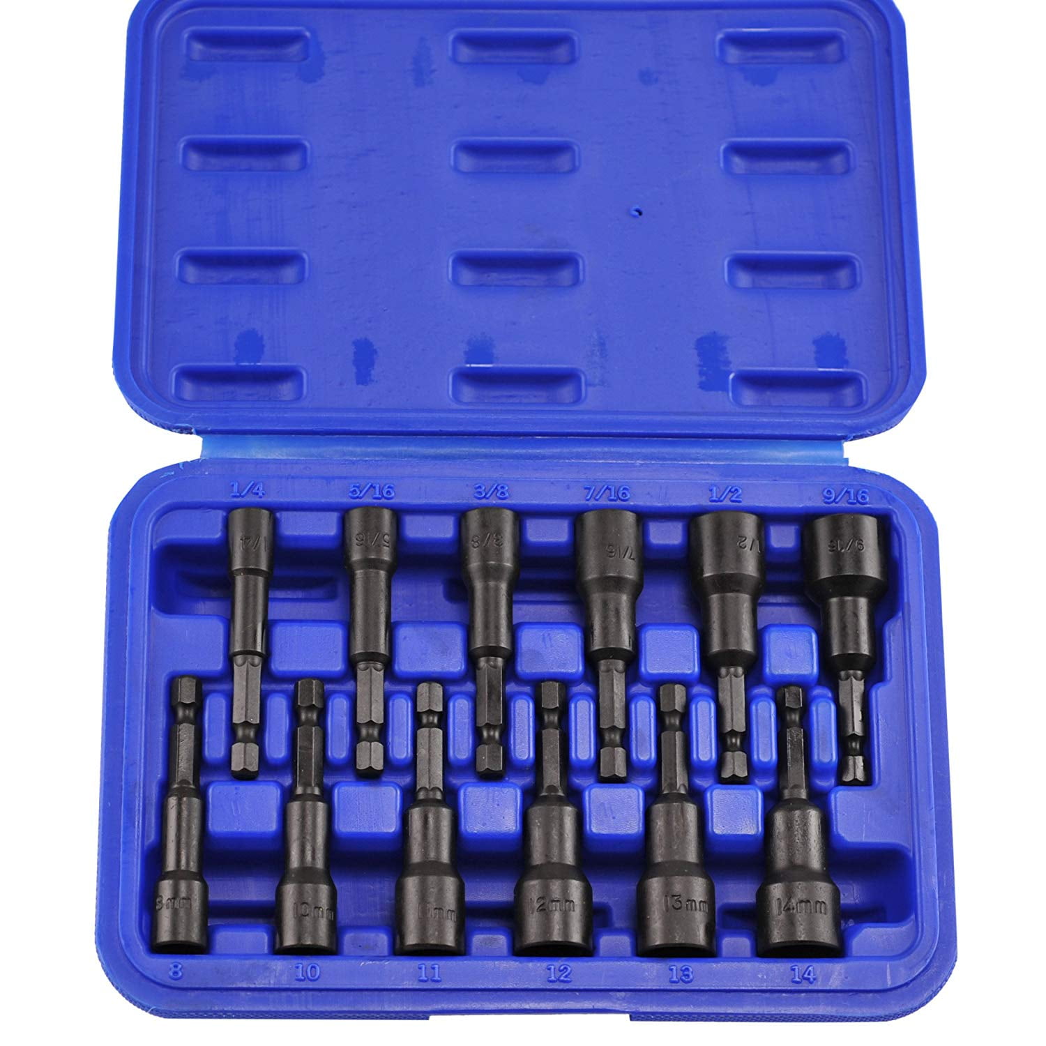 Neiko Neiko 12 PC Nut Setter Set SAE & MM CrV 1/4" Quick