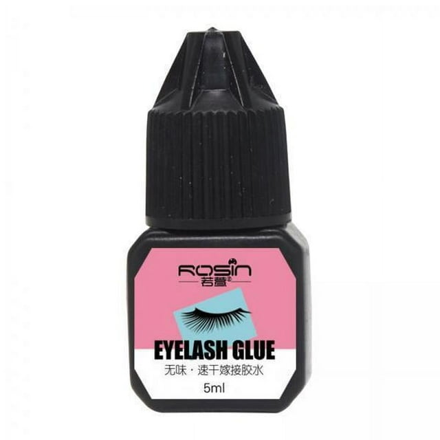 Bunblic 3xSensitive Eyelash Extension Glue Eyelash Glue Strong Black 2S Quick Drying Lash Glue for Individual Cluster Lashes Self Application , Black, 3 3 Pcs