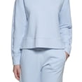 thumbnail image 3 of Calvin Klein Performance Womens V Neck High Low Sweatshirt Waterfall L, 3 of 3