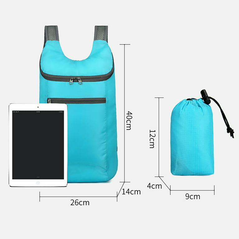 Small Hiking Backpack Day Pack Portable Waterproof Bag with Breathable  Strap for Vacation Outdoor Sports Fishing Rose Red