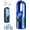 Blue, variant on 6-Speed Bladeless Electric Fan with Light and 7-Color Light, Ice Mist Refrigeration Fan with 100ml Water Tank, Timing Function, USB Powered for Personal Bedroom Home Office (Blue)