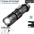 thumbnail image 6 of Mini High Power L2 LED Flashlight Waterproof Q5 LED Torch Adjustable Focus Zoom Flash Light Lamp Use 14500 or 18650 Battery, 6 of 10