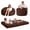 Brown, variant on Memory Foam Bean Bag Chair Sofa Bed for Adults, Soft Micro Fiber Cover Round Single Couch – Ideal for Living Room, Bedroom & College Dorm