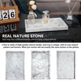 thumbnail image 4 of Bandeja de mármol Zilukar Real Natural Marble para baño, tocador, 4 of 7