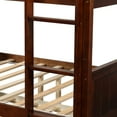 thumbnail image 5 of Harper & Bright Designs Full Over Full Bunk Bed with Twin Size Trundle, Walnut, 5 of 8